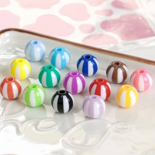 Opaque Acrylic Beads, Round, DIY, more colors for choice, 12mm, Hole:Approx 2.6mm, 10PCs/Bag, Sold By Bag