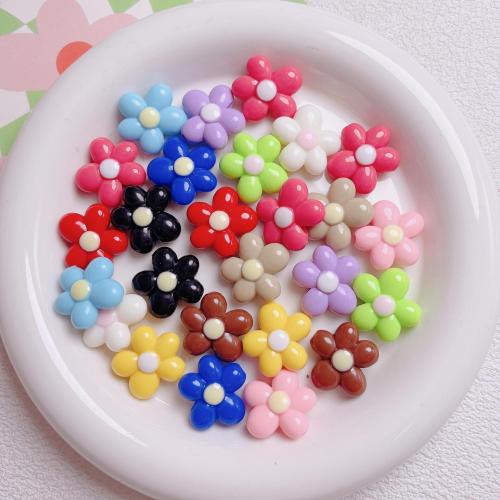 Abalorios Acrílicos Sólidos, Acrílico, Flor, Bricolaje, más colores para la opción, 20mm, agujero:aproximado 2.5mm, 10PCs/Bolsa, Vendido por Bolsa