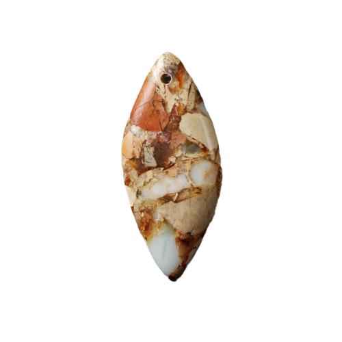 Natural Imperial Jasper Pendants, Impression Jasper, DIY, more colors for choice, 35x15mm, Sold By PC