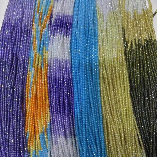 Cubic Zirconia Beads, DIY, more colors for choice, 2x3mm, Approx 200PCs/Strand, Sold By Strand