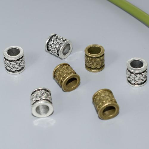 Tibetan Style Jewelry Beads, plated, DIY, more colors for choice, 10x10x6mm, 100PCs/Bag, Sold By Bag