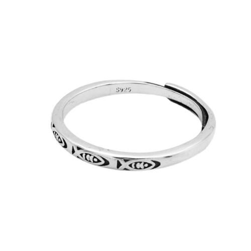 925er Sterling Silber Manschette Fingerring, Vintage & für Frau, Größe:6-8, verkauft von PC