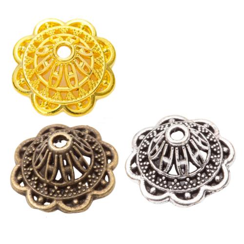 Tibetan Style Bead Cap, Flower, plated, DIY, more colors for choice, nickel, lead & cadmium free, 18.60mm, Hole:Approx 2.2mm, Approx 100PCs/Bag, Sold By Bag