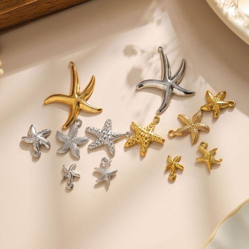 Stainless Steel Animal Pendants, 304 Stainless Steel, Star, Vacuum Ion Plating, DIY & different size for choice, more colors for choice, 10PCs/Bag, Sold By Bag