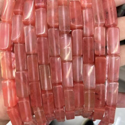 Gemstone Jewelry Beads, Natural Stone, Rectangle, DIY & different materials for choice, more colors for choice, 10x20mm, Approx 20PCs/Strand, Sold By Strand