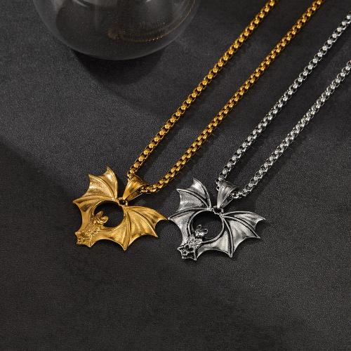 Stainless Steel Jewelry Necklace, 304 Stainless Steel, plated, different styles for choice & for man & hollow, more colors for choice, Length:550 mm, Sold By PC