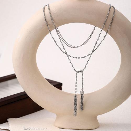 Stainless Steel Jewelry Necklace, 304 Stainless Steel, Vacuum Ion Plating, for woman, Sold By PC