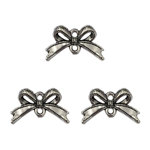 Tibetan Style Connector, Bowknot, plated, DIY & 1/1 loop, 20x12mm, 100PCs/Bag, Sold By Bag