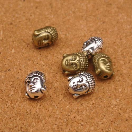 Tibetan Style Jewelry Beads, plated, DIY, more colors for choice, 9x11mm, 100PCs/Bag, Sold By Bag