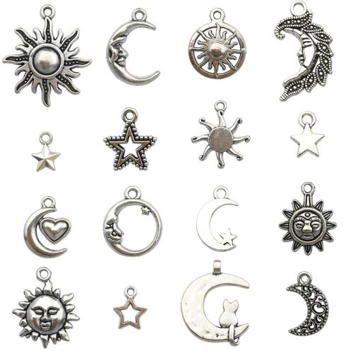 Tibetan Style Pendants, plated, DIY, more colors for choice, 100PCs/Bag, Sold By Bag