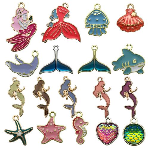 Tibetan Style émail Pendants, alliage de zinc, Placage, DIY, plus de couleurs à choisir, 100PC/sac, Vendu par sac