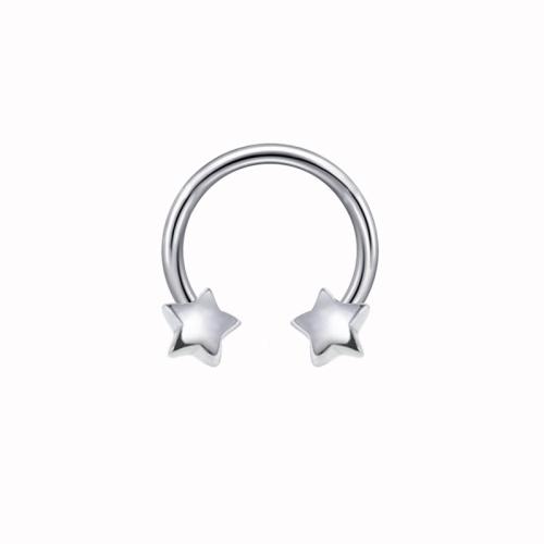 304 Edelstahl Nasepiercing Schmuck, plattiert, unisex & verschiedene Stile für Wahl, 10mm, verkauft von PC