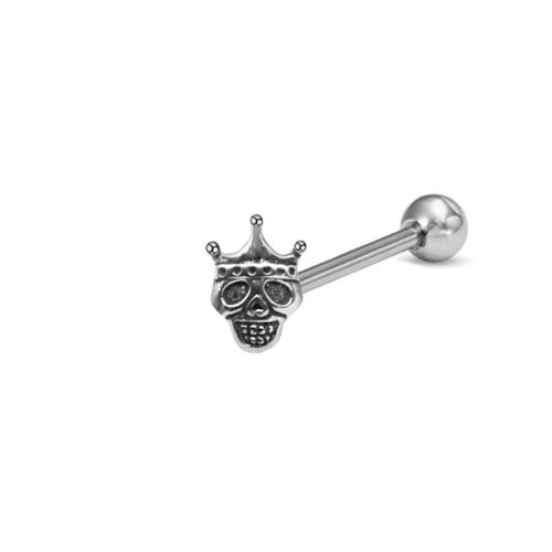 304 Stainless Steel tongue ring, Unisex & different styles for choice & enamel & with rhinestone, Sold By PC