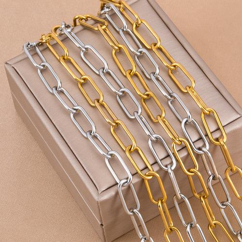 Stainless Steel Jewelry Chain, 304 Stainless Steel, plated, DIY, more colors for choice, Sold By m