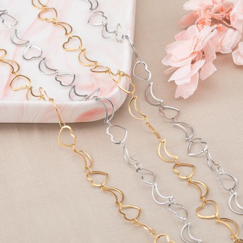 Stainless Steel Jewelry Chain, 304 Stainless Steel, Moon, plated, DIY, more colors for choice, Sold By m