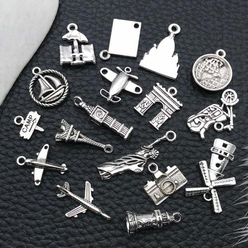 Tibetan Style Pendants, plated, DIY, more colors for choice, 100PCs/Bag, Sold By Bag