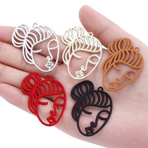 Character Tibetan Style Pendants, plated, DIY, more colors for choice, 40x35mm, 100PCs/Bag, Sold By Bag