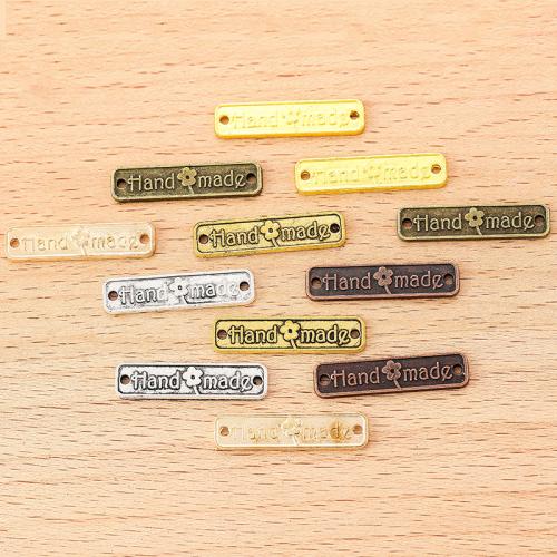 Tibetan Style Connector, plated, DIY & 1/1 loop, more colors for choice, 25x6mm, 100PCs/Bag, Sold By Bag