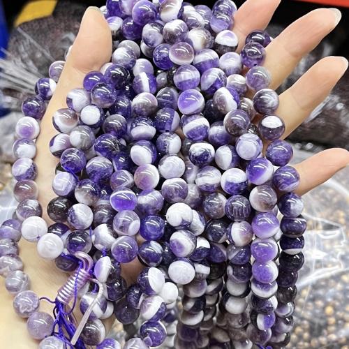 Naturelles perles améthystes, améthyste, Rond, DIY & normes différentes pour le choix, violet, Vendu par Environ 38 cm brin