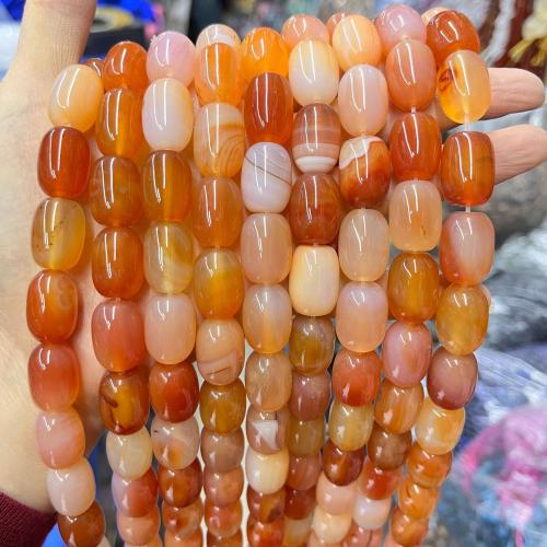 Natural Red Agate Beads, Column, DIY, 13x18mm, Sold Per Approx 38 cm Strand