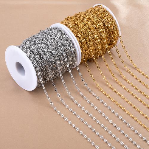 304 Stainless Steel Chain, plated, for woman, more colors for choice, Sold By m