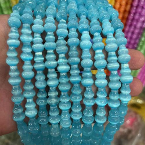 Gemstone Jewelry Beads, Gypsum Stone, Calabash, DIY, more colors for choice, nickel, lead & cadmium free, 8x12mm, Approx 33PCs/Strand, Sold By Strand