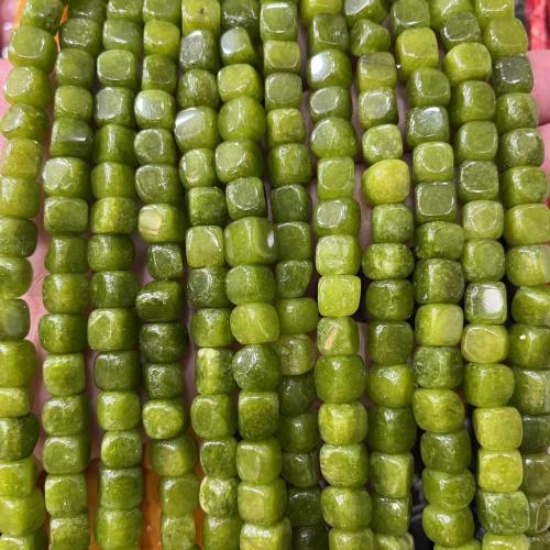 Gemstone Jewelry Beads, Natural Stone, Square, DIY & different materials for choice, more colors for choice, about:7-8mm, Approx 52PCs/Strand, Sold By Strand