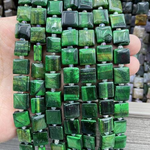 Gemstone Jewelry Beads, Natural Stone, Square, DIY & different materials for choice, more colors for choice, 10x10mm, Approx 33PCs/Strand, Sold By Strand