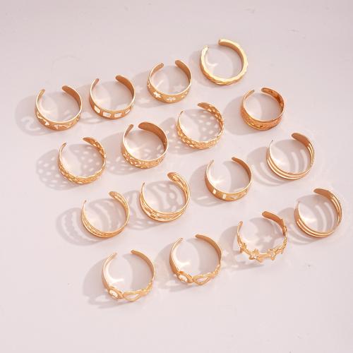 Tibetan Style Toe Ring, plated, 16 pieces & fashion jewelry & for woman, golden, Sold By Set