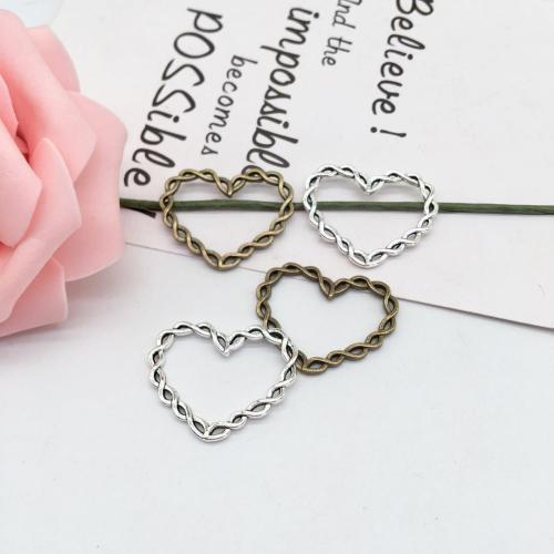 Tibetan Style Heart Pendants, plated, DIY, more colors for choice, 28x33mm, 100PCs/Bag, Sold By Bag