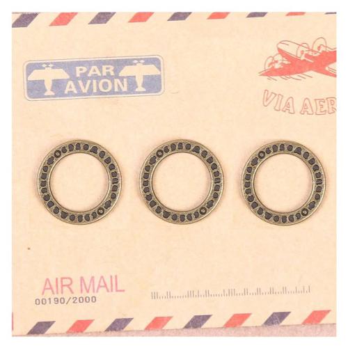 Anneaux de liaison en alliage de zinc, Placage, DIY, 20mm, 100PC/sac, Vendu par sac