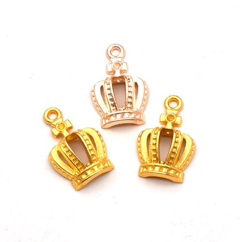 Tibetan Style Crown Pendants, plated, DIY, more colors for choice, 100PCs/Bag, Sold By Bag