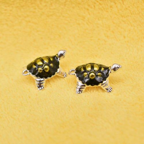 Tibetan Style Animal Pendants, plated, DIY & enamel, 25x20x8mm, Sold By PC