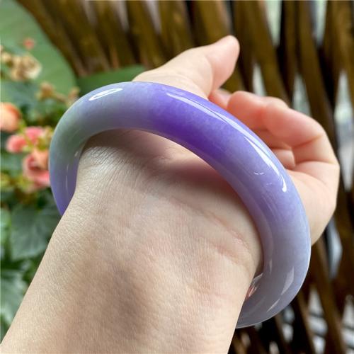 Jadeite Bangle, Unisex & different size for choice, purple, Sold By PC