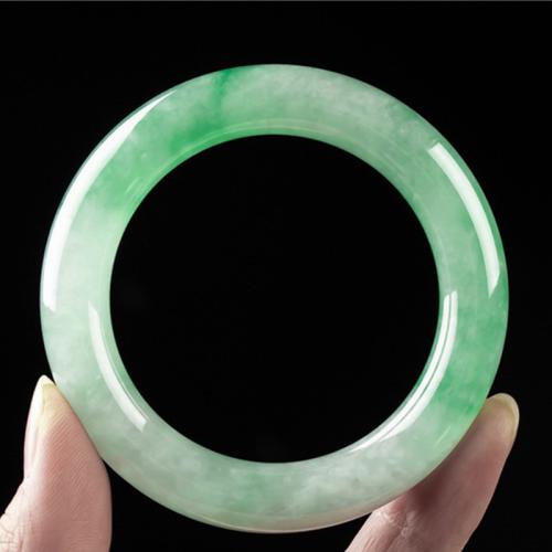 Jadeite Bangle, different size for choice & for woman, green, Sold By PC