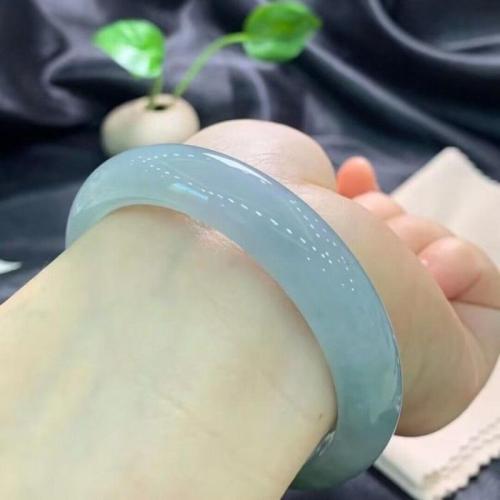 Jadeite Bangle, different size for choice & for woman, cyan, Sold By PC