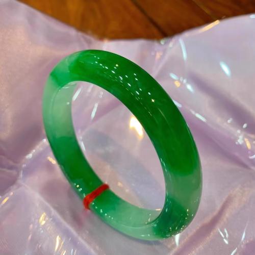 Jadeite Bangle, different size for choice & for woman, green, Sold By PC