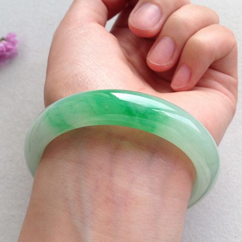 Jadeite Bangle, different size for choice & for woman, green, Sold By PC