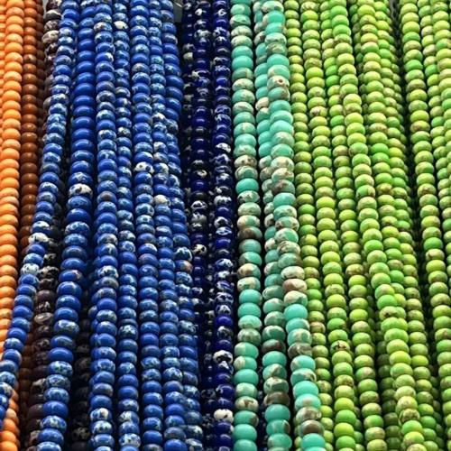 Turquoise Beads, DIY, more colors for choice, 5x8mm, Sold Per Approx 38 cm Strand