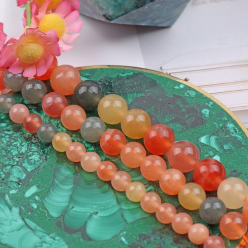 Agate Beads, Round, DIY & different size for choice, mixed colors, Sold By Strand