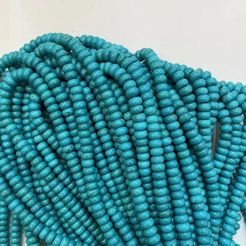 Turquoise Beads, Natural Turquoise, DIY, green, 5x8mm, Approx 75PCs/Strand, Sold By Strand