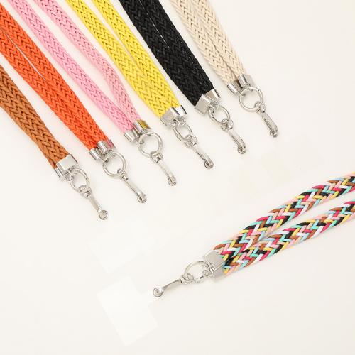 Mobile Phone Lanyard, PU Leather, fashion jewelry, more colors for choice, Sold By PC