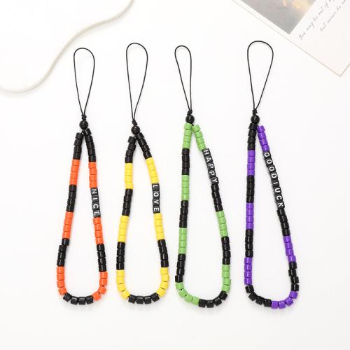 Mobile Phone Lanyard, Acrylic, fashion jewelry, more colors for choice, Sold By PC