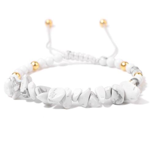 pierre gemme bracelet, avec cordon de polyester, différents matériaux pour le choix & pour homme, Longueur:Environ 7-11 pouce, Vendu par PC