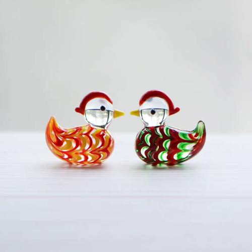 Fashion Decoration, Glass, Duck, for home and office & cute, more colors for choice, 32x29mm, Sold By PC