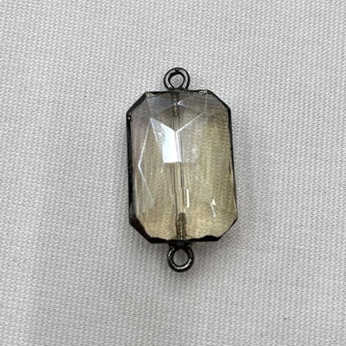 Crystal Connector, with Tibetan Style, DIY & 1/1 loop, 18.50x36.50mm, Sold By PC