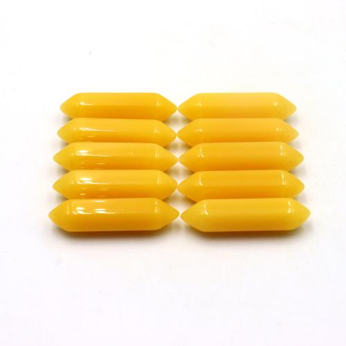 Natural Jade Pendants, Jade Yellow, DIY, yellow, 8x2mm, Sold By PC