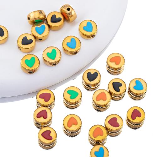 Stainless Steel Beads, 304 Stainless Steel, gold color plated, DIY & enamel, more colors for choice, 5PCs/Bag, Sold By Bag