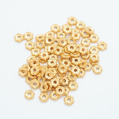 Brass Spacer Beads, Vacuum Ion Plating, DIY, 5mm, 100PCs/Bag, Sold By Bag