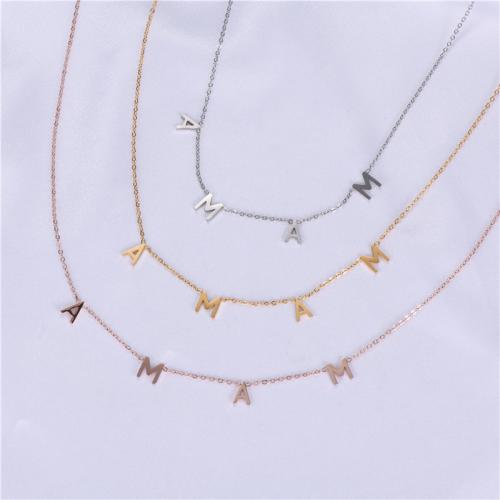 Stainless Steel Jewelry Necklace, 304 Stainless Steel, Vacuum Ion Plating, for woman, more colors for choice, Length:51-60 cm, Sold By PC